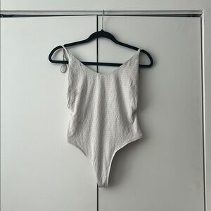 Aerie White One Piece Swimwear with Sleek Design